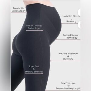 NWOT Glowe Grey Maternity Leggings